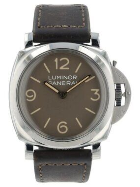Panerai Luminor Brown Dial Stainless Steel 47mm Manual Wind Men's Watch